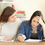 Student,Comforting,Her,Frustrated,Friend,Uncapable,To,Learn,A,Lesson